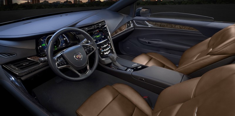 2014 Cadillac ELR Luxury Electric Arrives in January, Starts at $76,000, Dash