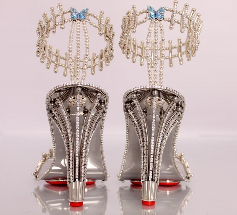 AZALEA WANG - Clear Rhinestone Stiletto Heel Princess Style Wedding Shoes -  10 | eBay