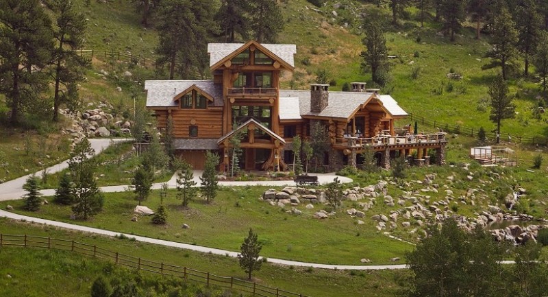 Colorado Mansion With Rocky Mountains View  American Luxury