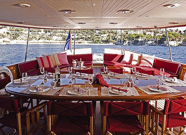 j.k. rowling yacht interior