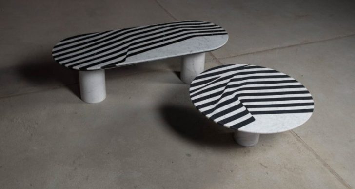 Matter of Stuff’s ‘Veiled’ Table Collection Treats Marble Like Cloth