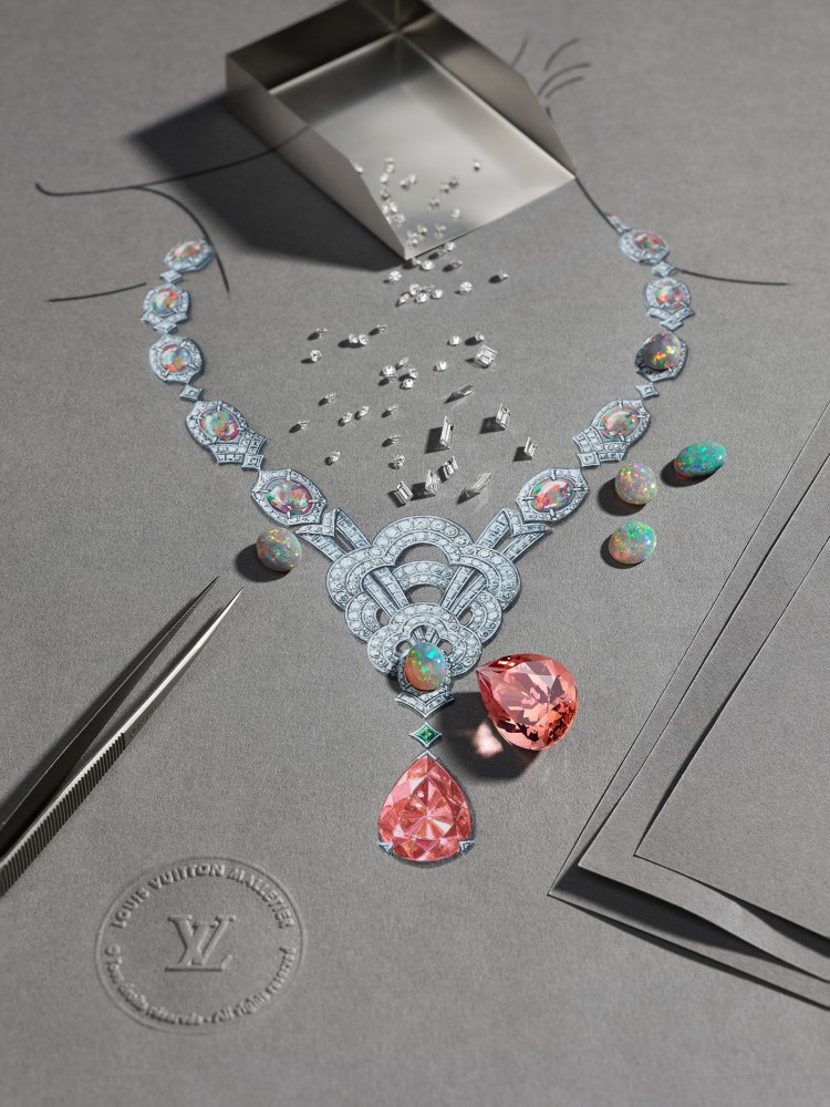 The new Conquétes Regalia collection by Louis Vuitton  Diy jewelry necklace  beads, Pearl and diamond necklace, Fabulous jewelry