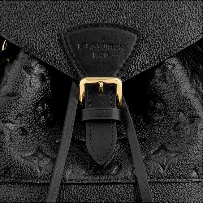 Authentic Louis Vuitton Turtledove Monogram Empreinte Montsouris Backpack