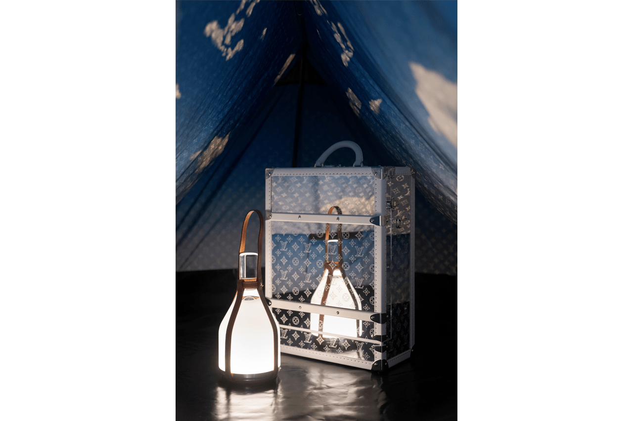 Louis Vuitton NEW Monogram Travel Picnic Wine Crystal Glass