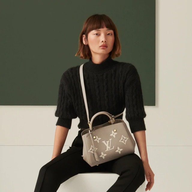 Louis Vuitton, Bags, Louis Vuitton Nono Mm Bicolor Monogram Empreinte  Leather